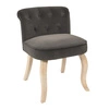 Čalouněná jídelní židle Eleonora šedá Intesi dřevěná glamour bez područek