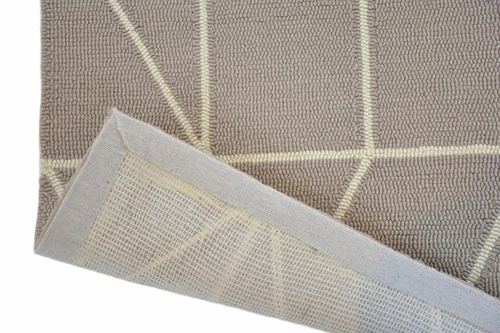 Venkovní koberec Viso Steel šedý 140x200 moderní geometrický na terasu a balkon snadno čistitelný