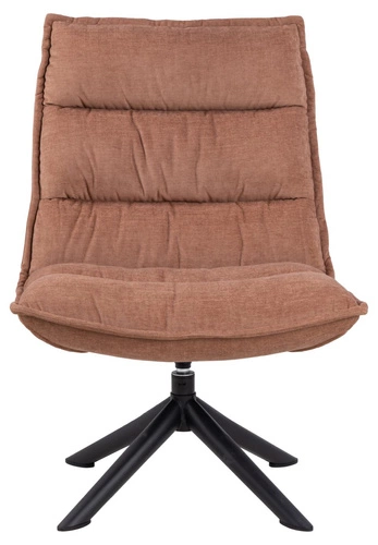 Relaxační otočné křeslo Blizzard samet růžový do obýváku retro moderní Actona