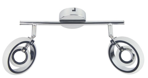 LED stropní svítidlo Celt moderní chromované s nastavitelným osvětlením do obýváku nebo ložnice 40 cm