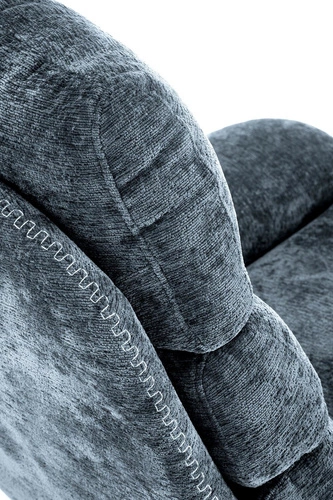 Relaxační křeslo Beltine Intesi s podnožkou modré do obýváku moderní látka