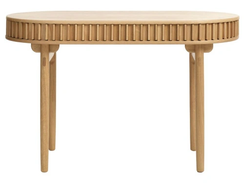 Psací stůl Carno dubový moderní pracovní 120 cm oválný UNIQUE