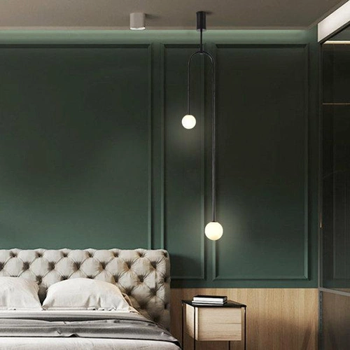 Závěsné svítidlo Loop černé 123 cm OUTLET