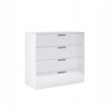 Bílá komoda Holly se zásuvkami 100 cm moderní komoda do obývacího pokoje Intesi