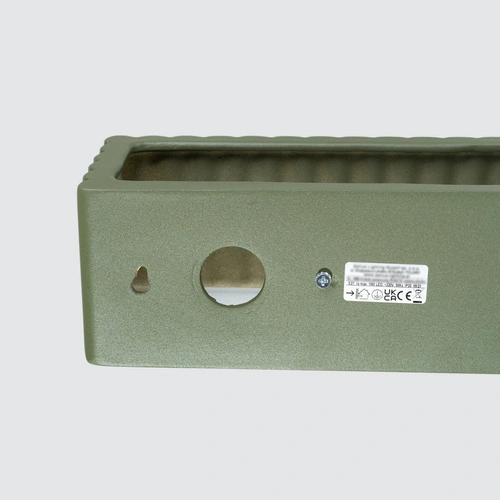 Nástěnné svítidlo RIGATA olivově zelené keramické moderní do obýváku