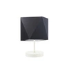Lampa Pasadena stínidlo černé stojan bílý