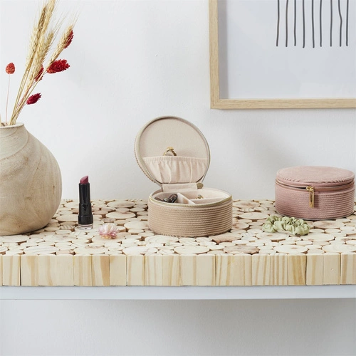 Šperkovnice manšestr Velo béžový