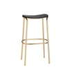 Barová židle Trick wood 75 cm černý dub, zlatá podnož OUTLET