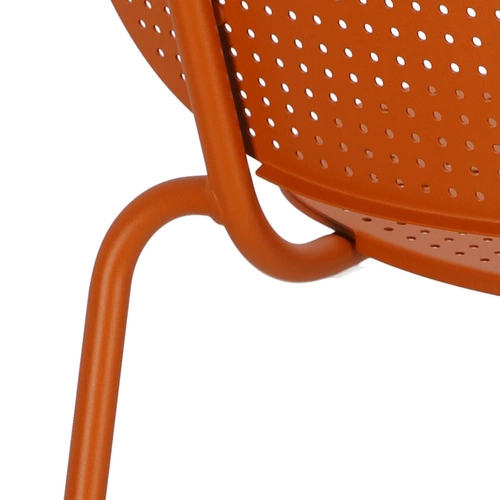 Kovová židle Si-Si Dots SCAB Design moderní na zahradu, terasu i do restaurace oranžová
