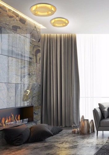 Stropní LED svítidlo Merle 50 cm zlaté moderní do obýváku a ložnice CANDELLUX