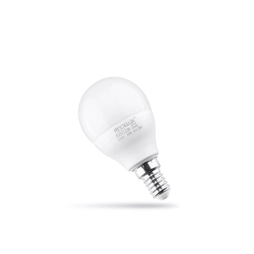 LED žárovka E14 4000K 7,5W 680lm Sollux moderní do noční lampičky nebo nástěnného svítidla