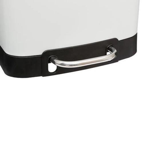 Kovový bílý odpadkový koš s pedálem 6 l do moderní kuchyně 5five