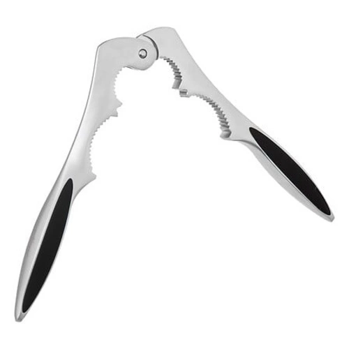 Dědeček na ořechy z nerezové oceli s gumovou rukojetí