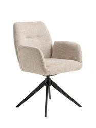 Otočná jídelní židle Roxana čalouněná s područkami