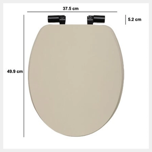 Onyx béžové WC sedátko s pomalým sklápěním z duroplastu do koupelny