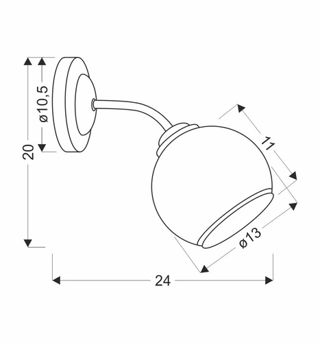 Nástěnné svítidlo Marinen moderní černé se skleněným bílým stínidlem do ložnice a obývacího pokoje