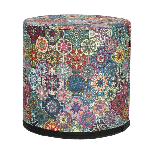 Kulatý taburet Valencia Intesi barevný do obýváku a ložnice moderní čalouněný 40 cm