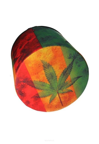 Puf Jamajka Intesi kulatý čalouněný multicolor moderní do obýváku a ložnice 40 cm