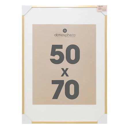 Zlatý fotorámeček 50x70 Manu Atmosphera moderní závěsný na zeď