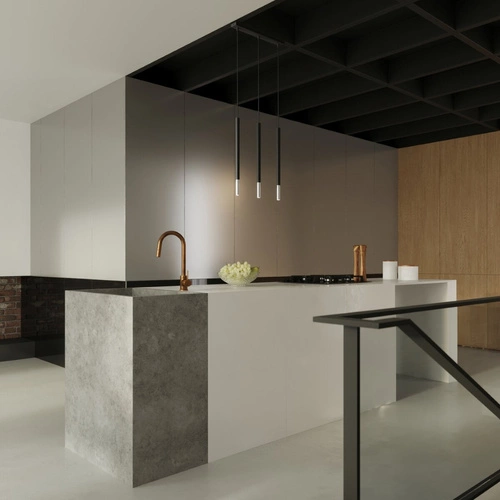 Závěsné svítidlo Mozaica 3 zdroje černý chrom moderní do obýváku nebo nad kuchyňský ostrůvek