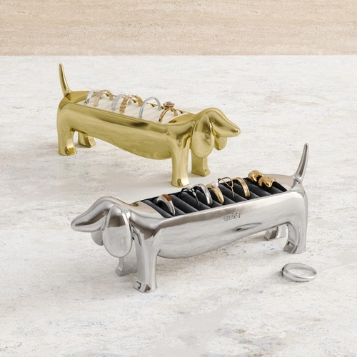 Umbra Dachsie zlatý kovový stojánek na prsteny dekorativní do ložnice