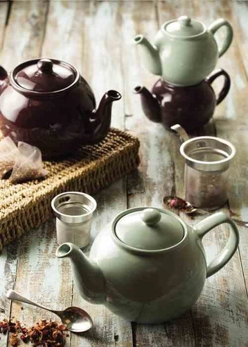 Price&Kensington černá keramická konvička na čaj 1,1 l moderní vhodná do myčky