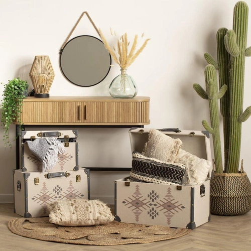 Skleněná váza Dame Jeanne průhledná 33 cm moderní na květiny do obýváku