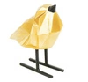 Dekorační figurka Love Bird XL zlatá glamour na komodu do obýváku HV decor 14 cm