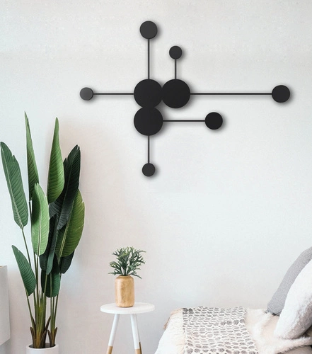 Nástěnné svítidlo CLEX - 6 LED černá 89 cm