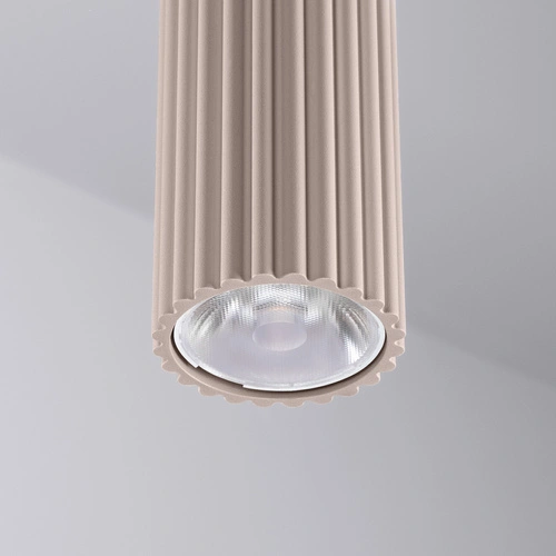 Stropní LED plafon IVAR taupe – moderní do obýváku a kuchyně