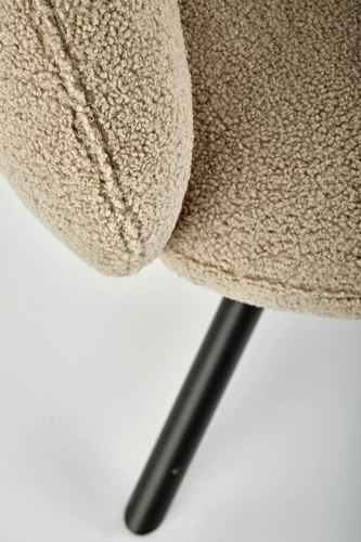 Otočená čalouněná židle Paulett béžová s područkami do jídelny a obýváku Intesi