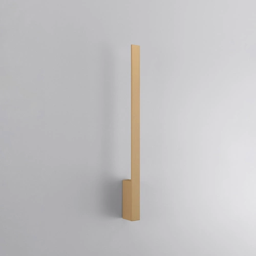 Moderní zlaté nástěnné LED svítidlo LAHTI M 70 cm do obýváku a ložnice hliníkové