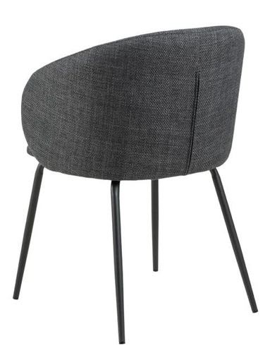 Čalouněná jídelní židle s područkami Eleanor Actona šedá moderní skandinávský styl