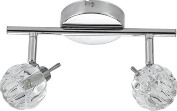 Stropní svítidlo Bombola strip 2x40W G9 chrom bez žárovek