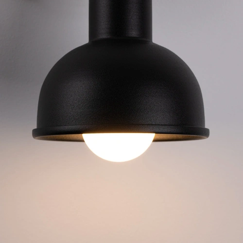 Nástěnná lampa ELBA černá kovová loftová do obýváku a ložnice SOLLUX LIGHTING
