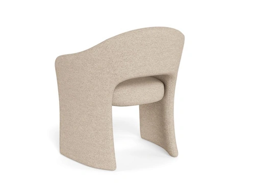 Čalouněná béžová jídelní židle s područky Tori Actona