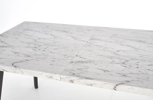 Rozkládací jídelní stůl Lasse moderní černý mramor 160–220 cm Intesi