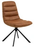 Otočná čalouněná jídelní židle Milford Actona hnědá
