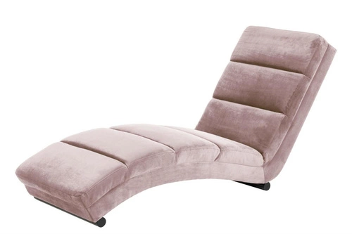 Sofa Slinky Actona růžová sametová lenoška do obýváku glamour 170 cm