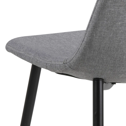 Čalouněná jídelní židle Wilma Actona moderní šedá s černými nohami