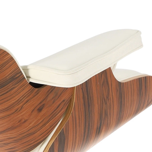 Kožené bílé otočné relaxační křeslo Vip moderní do obývacího pokoje ve stylu Lounge Chair