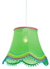 Závěsné svítidlo Arlekin zelené z textilu moderní do dětského pokoje nebo předsíně