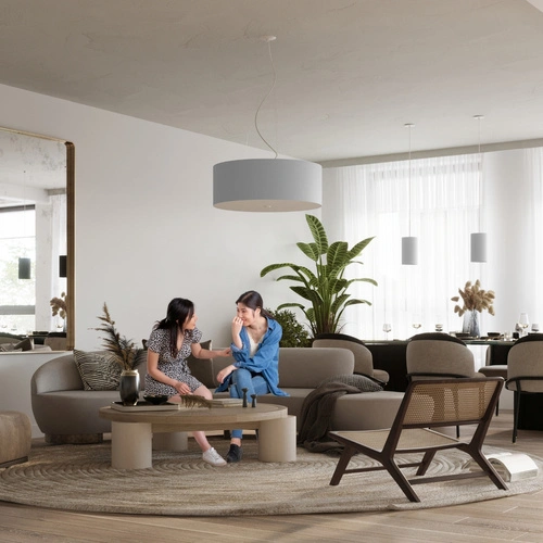 Stropní svítidlo Otto 50 bílá moderní kulatá do obýváku, ložnice nebo kuchyně