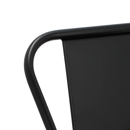 Barová židle Paris Back Short 75 cm kovová s opěrkou moderní do kuchyně na míru D2.DESIGN