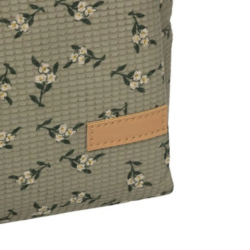 Cestovní taška Duo zelená/květiny