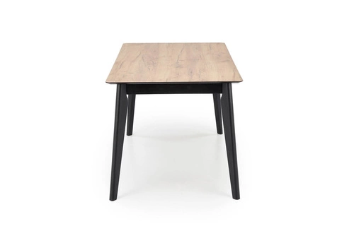 Rozkládací jídelní stůl Ambyl dub wotan černý moderní 140–180 cm Intesi