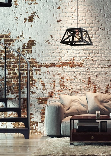 Závěsné svítidlo Origami černé moderní kovové do obýváku a kuchyně, výškově nastavitelné 32 cm