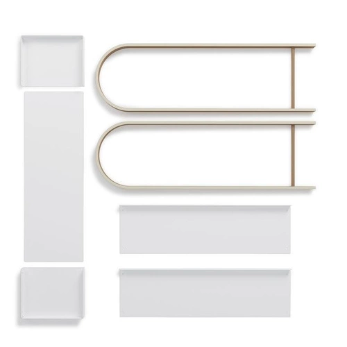 Zvonková skříňka/pultová deskawood bílá/přírodní