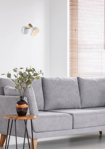 Nástěnné svítidlo Puerto bílé kovové nastavitelné moderní do ložnice a obýváku CANDELLUX