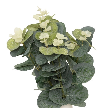 Váza na kolečkách Suza s umělým eukalyptem 30 cm